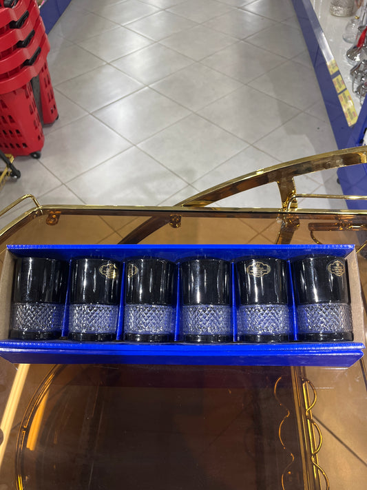 Série de 6 verres à thé
